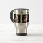 Lady Slipper Pair Flower Photographie Voyage Mug (Devant gauche)