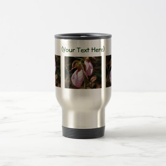 Lady Slipper Pair Flower Photographie Voyage Mug (Centre)