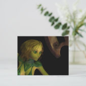 Lady sous la carte postale (Debout devant)