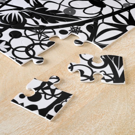 Lady Spring Puzzle - Fleurs Coiffeuse - Peinture (Côté)