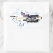 Lady Stardust Rechthoekige Sticker (Tas)