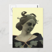 Lady Statue Briefkaart (Voorkant / Achterkant)