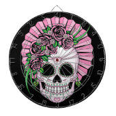 Lady Sugar Skull Dartbord (Voorkant)
