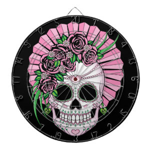 Lady Sugar Skull Dartbord
