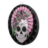 Lady Sugar Skull Dartbord (Voorkant Rechts)