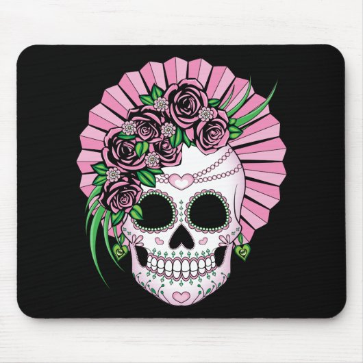 Lady Sugar Skull Muismat (Voorkant)