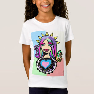 Lady Sunshine Heart: Versie 3 T-shirt