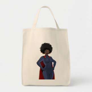 Lady Super Hero Tote Bag