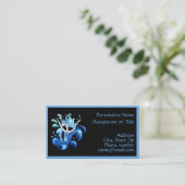 Lady Surrounded by Splashing Water Illustration Visitekaartje (Staand voorkant)