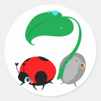 "Lady & The Pillbug" Stickers