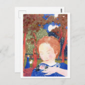Lady Touching the Corsage, Maurice Denis Briefkaart (Voorkant / Achterkant)