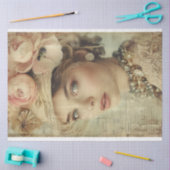  Lady uit Jazz Era Decoupage Tissuepapier (Craft)