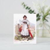 Lady uit München, 1873 Briefkaart (Staand voorkant)