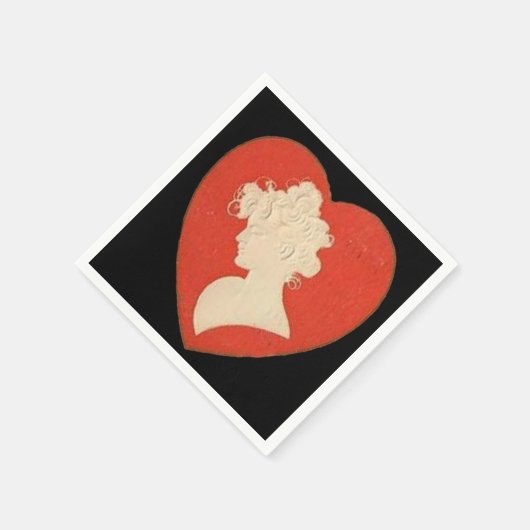 Lady Valentijn Papieren servetten (Hoek)