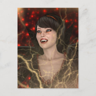 Lady Vamp Briefkaart