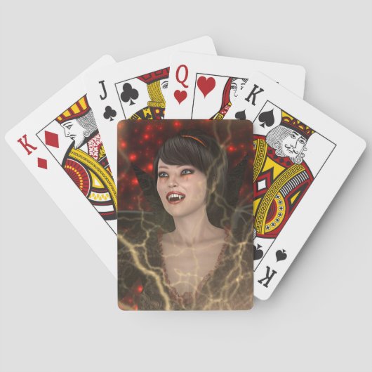 Lady Vamp Speelkaarten (Achterkant)
