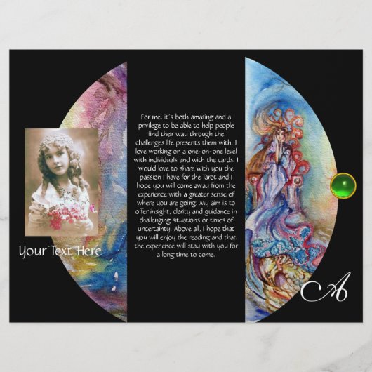 LADY VAN HET MERK MONOGRAM 3-voudig brochure (Voorkant)