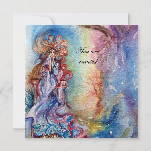 LADY VAN LAKE 1, levendig, lichtblauw roze Kaart (Voorkant)