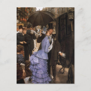 Lady Victoriaans Traveller Briefkaart