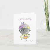 Lady Violet noir carlin carte Pâques (Devant)