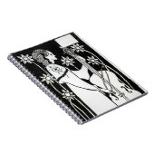 Lady with Cello, van Le Morte d'Arthur (litho) Notitieboek (Rechterzijde)