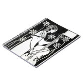 Lady with Cello, van Le Morte d'Arthur (litho) Notitieboek (Linkerzijde)