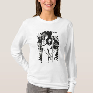 Lady with Cello, van Le Morte d'Arthur (litho) T-shirt