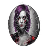 Lady zombie darts dartbord (Voorkant Rechts)