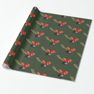 Ladybird Fly, Rode ladybird Cadeaupapier