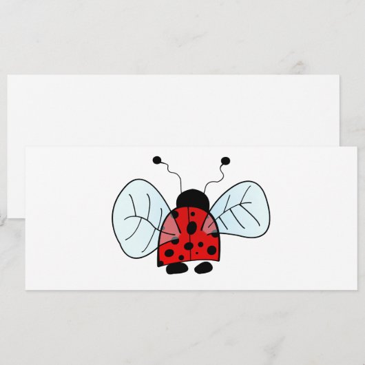 Ladybird Kaart (Voorkant / Achterkant)
