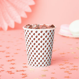 Ladybird, Ladybug, rode bug, insect party papieren Bekers