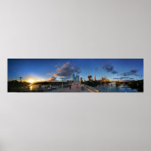 Ladybird Lake Sunset in Austin, Texas Poster (Voorkant)