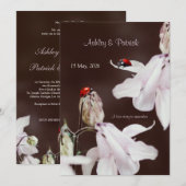 Ladybird Love Wedding Invitation Kaart (Voorkant / Achterkant)