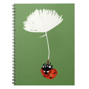 Ladybird, mignonne Carnet spiral rouge coccinelle
