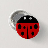 Ladybird Ronde Button 3,2 Cm (Voorkant /achterkant)