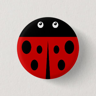 Ladybird Ronde Button 3,2 Cm