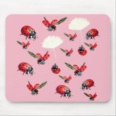 Ladybirds Custom Achtergrond Mousepad Muismat (Voorkant)