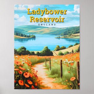Ladybower Reservoir Derbyshire Engeland Reizen Poster
