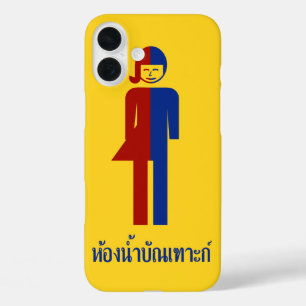 Ladyboy/Tomboy Toilet ⚠ Thai Sign ⚠ iPhone 16 Plus Hoesje