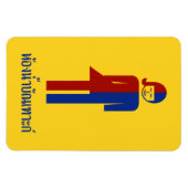 Ladyboy/Tomboy Toilet ⚠ Thai Sign ⚠ Magneet (Horizontaal)