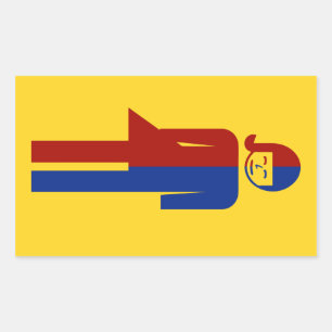 Ladyboy/Tomboy Toilet ⚠ Thai Sign ⚠ Rechthoekige Sticker