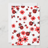 Ladybug 1st Baby Girl Birthday Invitation (Dos)