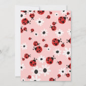 Ladybug 1st Baby Girl Birthday Invitation (Dos)