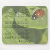 Ladybug 3 Year 2014-2016 Calendar Mousepad Muismat (Voorkant)