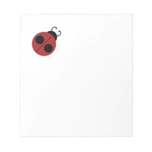 Ladybug 60s retro cool red yellow notitieblok