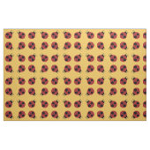 Ladybug 60s retro cool red yellow stof (Yard (91,4 cm))