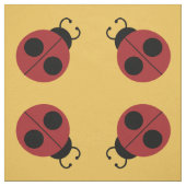Ladybug 60s retro cool red yellow stof (Swatch)