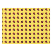 Ladybug 60s retro cool red yellow tafelkleed (Voorkant (Horizontaal))