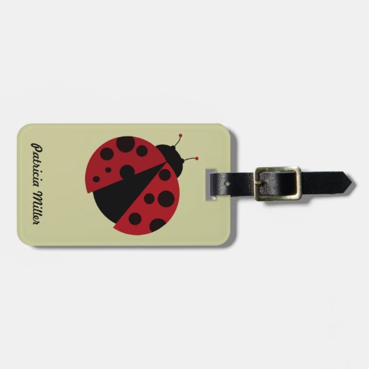 ladybug-afbeelding bagagelabel (Voorkant horizontaal)