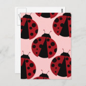 ladybug-afbeelding briefkaart (Voorkant / Achterkant)